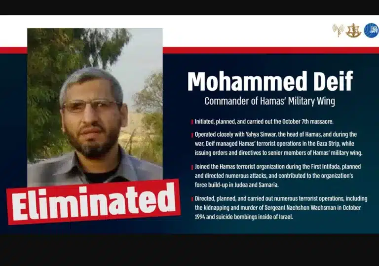 Hamas-Kommandanten Mohammed Deif eliminiert