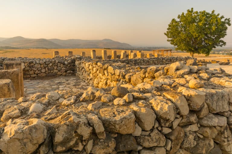 Sonnenaufgang über Tel Hazor