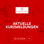 Kurzmeldungen: Mittwoch, 30. Oktober 2024