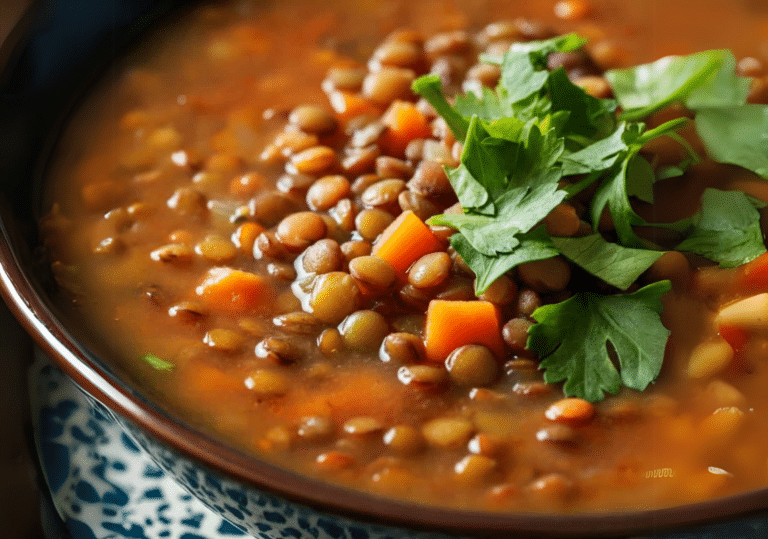 Orientalische Linsensuppe vegan