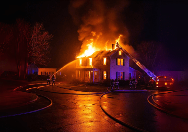 Der Brand unseres Hauses