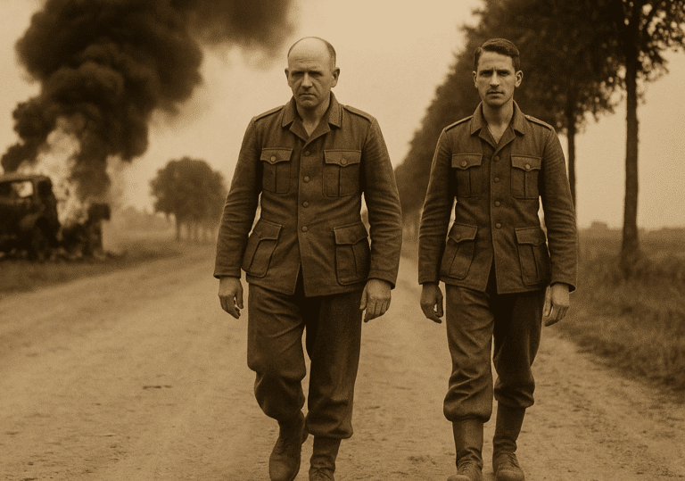 Oswald und Beifahrer auf dem Weg