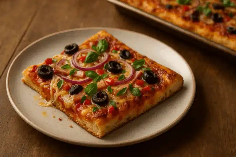 Schnelle Blechpizza