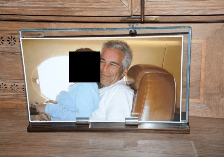 Epstein und unbekannte Person